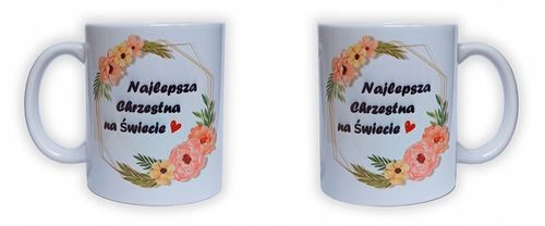PODZIĘKOWANIE Dla Matki Chrzestnej PIERWSZA KOMUNIA - Ręcznik Kubek Prezent na Arena.pl