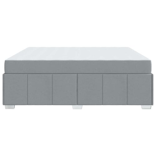 Ramka łóżka z materacem Jasnoszary 180 x 200 cm tkanina na Arena.pl