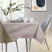 Obrus Plamoodporny GAIA 120x220 Owal Pudrowy Róż AmeliaHome