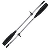 Aluminiowe Wiosło Szalupowe do łodzi John Paddle + manszeta + Dulki (komplet - 2 sztuki) 200 cm