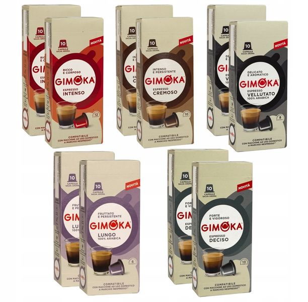 Kawa kapsułki Nespresso GIMOKA zestaw 100 sztuk zdjęcie 1