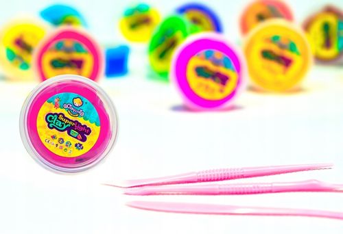 MAGICZNA PLASTELINA MASA PLASTYCZNA PIANKOLINA 18 sztuk +Nożyk na Arena.pl