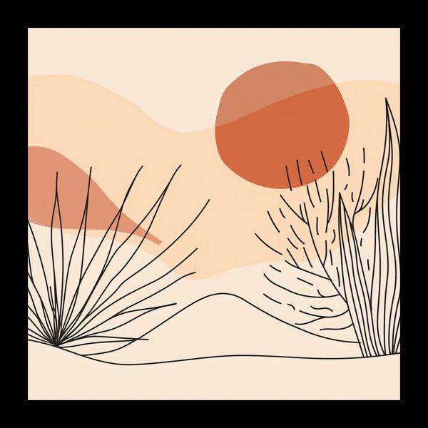 Plakat 20x20cm Miękka Roślinność zdjęcie 2