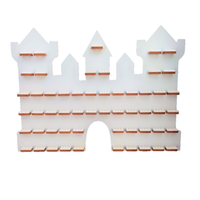 Ekspozytor na ludziki figurki minifigurk zamek  do pokoju dziecka na ścianę
