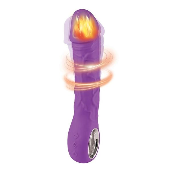 Purple Vibrator - 10 Different Modes Of Vibration And Heating Function zdjęcie 1