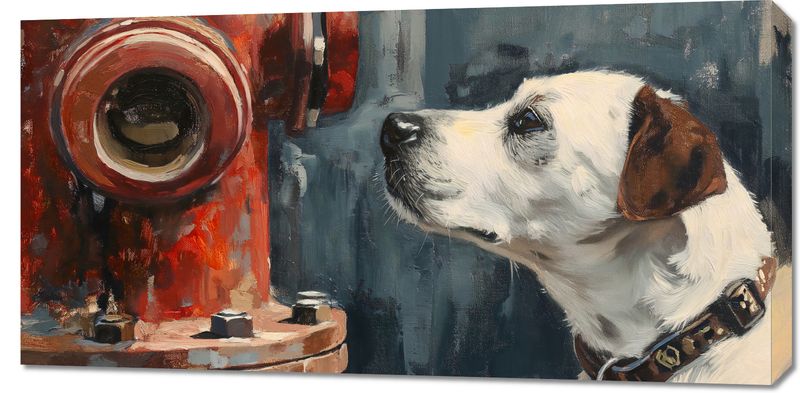 Obraz 100x50cm Kumpel przy Hydrancie zdjęcie 1