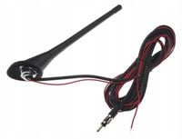 Krótka antena dachowa samochodowa 18cm AM FM + wzmacniacz kabel 300cm