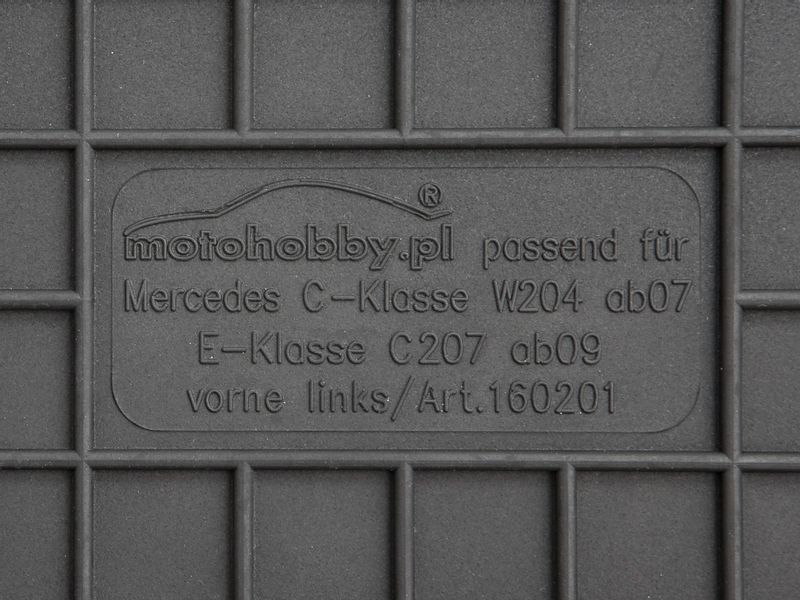 Mercedes C W204 DYWANIKI GUMOWE DEDYKOWANE STOPERY zdjęcie 2