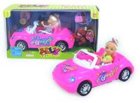 lalka z autem i psem |  HLA094