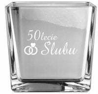 Wazon ROCZNICA ŚLUBU 25 30 50 piękny ZŁOTY SREBRNY