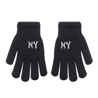 Rękawiczki pięciopalczaste ocieplone czarne 18cm