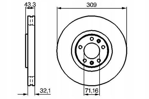 TARCZA HAM PRZOD 309X32 V BOSCH na Arena.pl