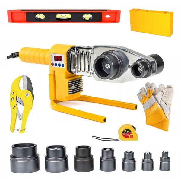 Zgrzewarka do rur PCV PP 2800W 7 matryc 16 - 63mm zdjęcie 1