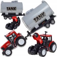 TRAKTOR CIĄGNIK MASZYNA ROLNICZA CYSTERNA FARMER ZABAWKA DLA DZIECI ROLNIK