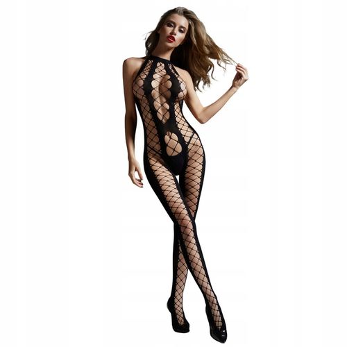 Seksowna Bielizna Bodystocking z Otworem + Stringi na Arena.pl