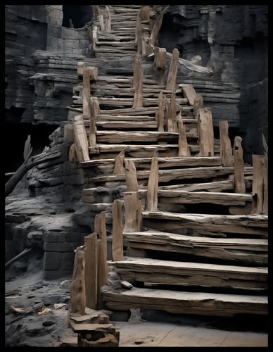 Plakat 50x65cm Schody do Nieznanego na Arena.pl