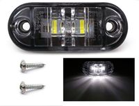 Lampa obrysowa 2 LED 12-24V kolory Biały