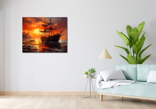 Obraz 90x70cm Ogień na Wodzie na Arena.pl