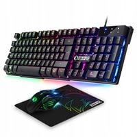 Zestaw gamingowy przewodowy Empire Gaming MK800 klawiatura,mysz czarna RGB