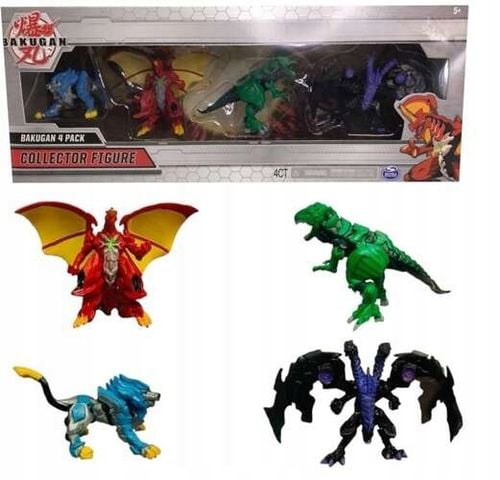 BAKUGAN ZESTAW 4w1 FIGURKI KOLEKCJONERSKIE DRAGONOID TROX HYDOROUS NILLIOUS na Arena.pl