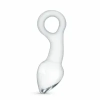 glas prostate plug no. 13 - szklany model z ergonomicznym uchwytem