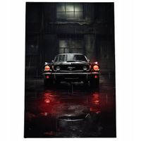 2 x Obraz 120x80 samochody ford mustang shleby luksusowy retro klasyk czarn