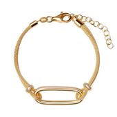 bransoletka srebrna pozłacana - bsc6506