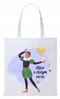Torba Biała Eco Shopper Dla Aktora Aktorki Prezent Z Nadrukiem Ze Zdjęciem
