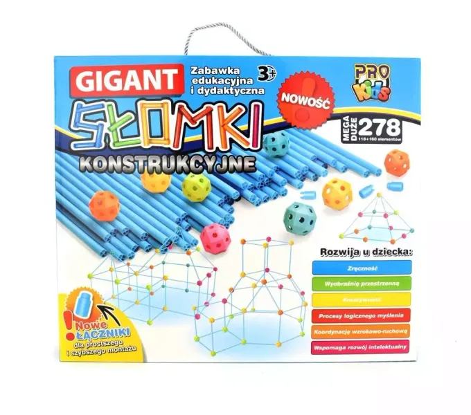 Słomki konstrukcyjne Gigant 278 elementów zdjęcie 1