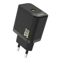 szybka ładowarka sieciowa 30w pd gan usb-c - czarna