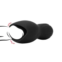 loveline sleeve licorice black - wibrująca maszyna intymna, czarna