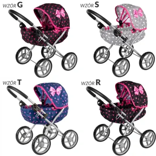 KINDERPLAY WÓZEK DLA LALEK GŁĘBOKI GONDOLA SKŁADANY DASZEK na Arena.pl