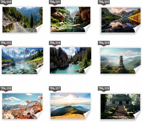 Fototapeta PREMIUM STRUKTURA ZMYWALANA zachód słońca w górach sezon zimowy na Arena.pl