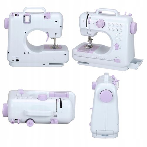 Domowa mini maszyna do szycia 12 ściegów z pedałem na Arena.pl