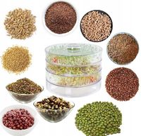 KIEŁKOWNICA 3 SZALKI + 10 opakowań nasion - KIEŁKI