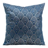 Poszewka dekoracyjna AGNES 40x40 Design91 granatowo/złota