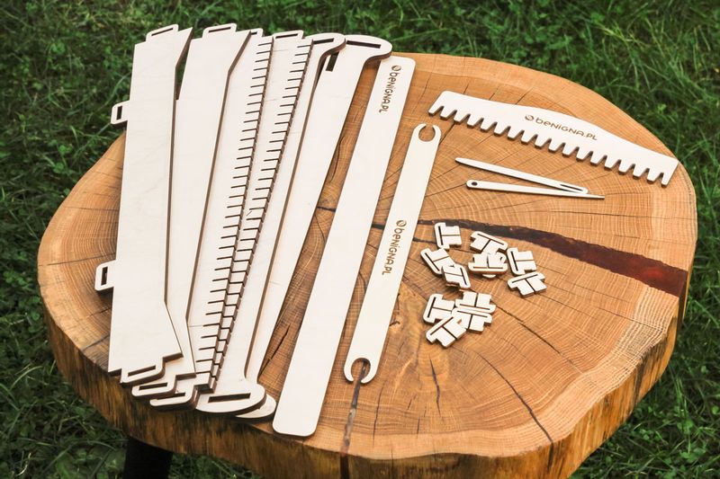 Krosno tkackie, pole robocze 40x40 cm zdjęcie 9