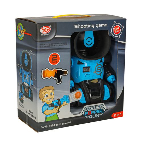 Gra Robot Strzelanie do Celu Licznik Trafień Celownik 2 x Pistolety i Kulki na Arena.pl