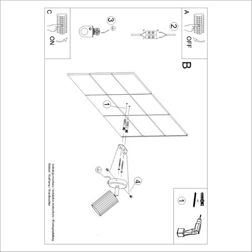 Kinkiet KARBON biały z włącznikiem na Arena.pl
