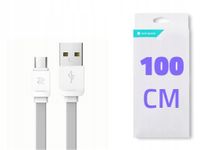 Rock Uniwersalny Mocny Kabel 100Cm/2A - Micro-Usb