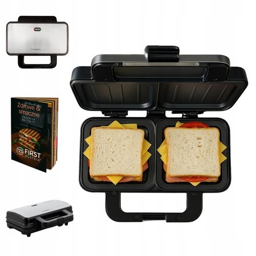 Toster Grill Opiekacz SANDWICH XXL First Austria 900W Non-stick + na Arena.pl