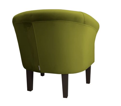 Fotel Milo nogi 20cm venge zielona oliwka BL75 na Arena.pl