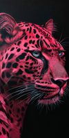 Plakat 50x100cm Szkarłatny Jaguar