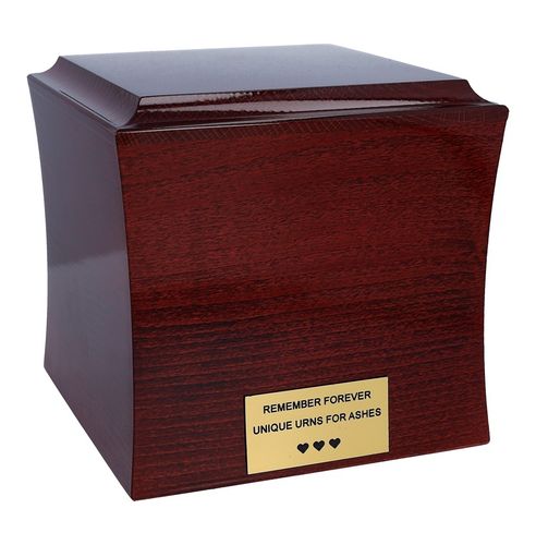 Urna z motylami symboliczna urna kremacyjna wykonana z drewna / Plakietka na Arena.pl