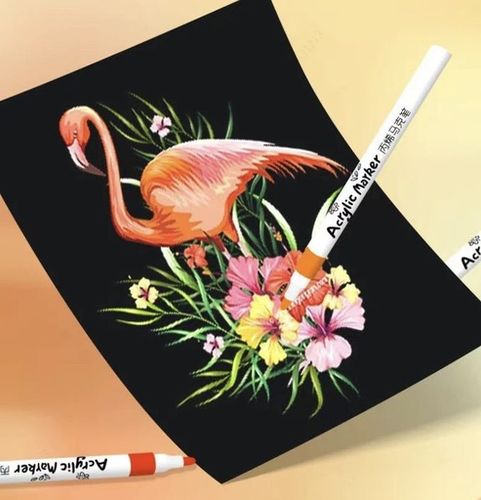 Markery akrylowe pisaki  flamastry 80 kolorów do kreatywnego malowania na Arena.pl