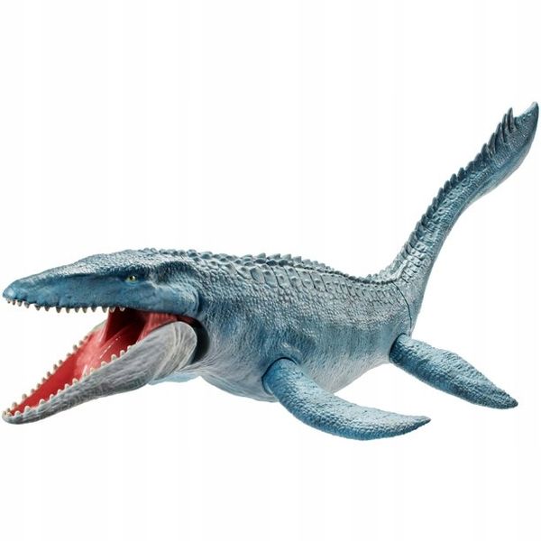 JURASSIC WORLD DINOZAUR MOSASAURUS 71cm HNJ56 zdjęcie 9