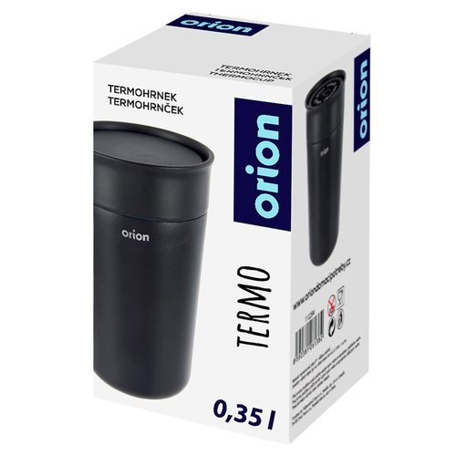 Kubek termiczny stalowy czarny TERMO 350 ml na Arena.pl