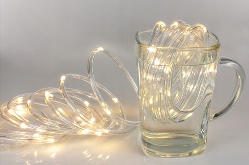 WĄŻ LED LAMPKI ZEWNĘTRZNE CHOINKOWE FLASH TRYBY TIMER CIEPŁE IP67 10m 230V na Arena.pl