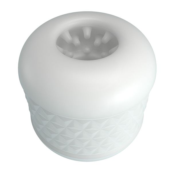 Masturbator Męski Pretty Love Crystle – Biały Kompaktowy Z Teksturą Wnętrza zdjęcie 7