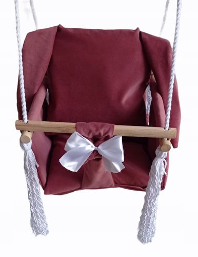 HUŚTAWKA DLA DZIECI miś BORDOWY dom pokojowa ogród na Arena.pl